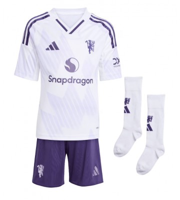 Manchester United Bryan Mbeumo #19 Udebanetrøje Børn 2025-26 Kortærmet (+ Korte bukser)